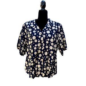 Vintage Sophisticates by Pendleton Sz 16 Button Up Women’s Shirt Shoulder Pads